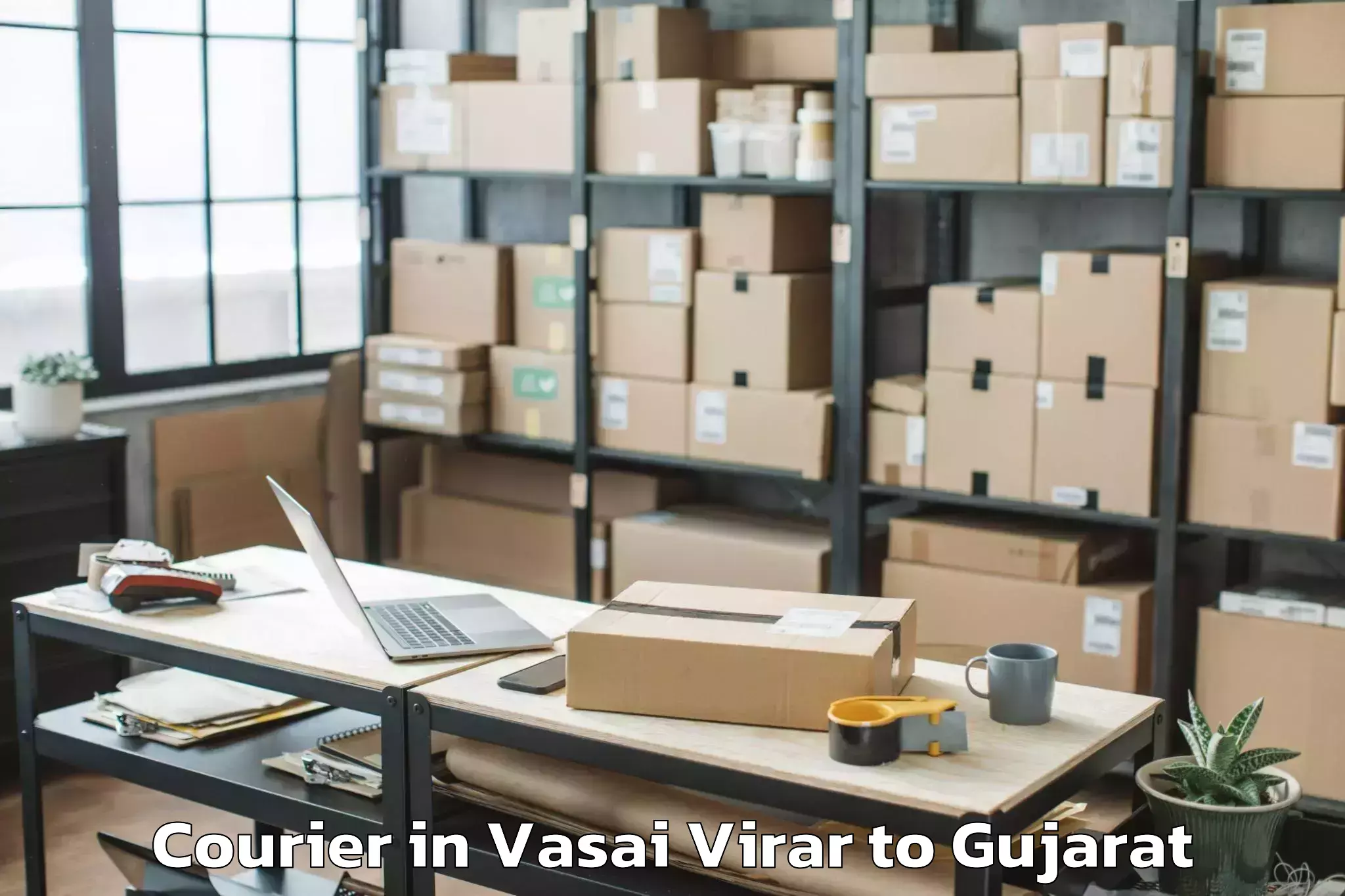 Vasai Virar to Jambughoda Courier